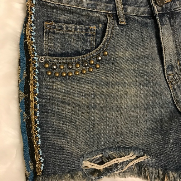 BDG Aztec Freja Denim Shorts - Picture 5 of 10